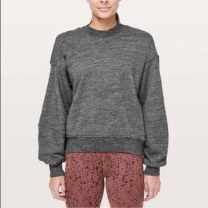 Lululemon To The Beat Sweatshirt X SoulCycle Heathered Core Dark Grey 2